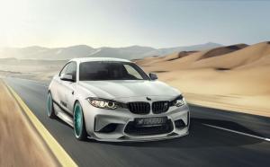 2016 BMW M2 Coupe on Blue Wheels by Hamann