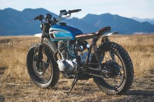 1974 Honda CB360 Blue by Roberts Performance Group