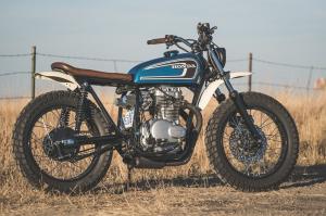 1974 Honda CB360 Blue by Roberts Performance Group