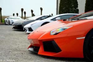 Встреча владельцев Lamborghini в Бельгии