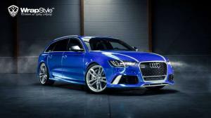 2014 Audi RS6 Avant Joker Blue Chrome by WrapStyle