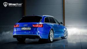 2014 Audi RS6 Avant Joker Blue Chrome by WrapStyle