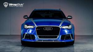 2014 Audi RS6 Avant Joker Blue Chrome by WrapStyle