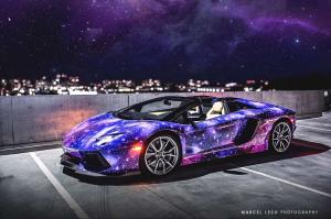 2014 Lamborghini Aventador Roadster Galaxy Wrap by DXSC
