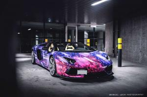 2014 Lamborghini Aventador Roadster Galaxy Wrap by DXSC