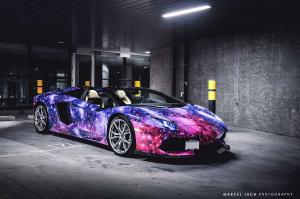 2014 Lamborghini Aventador Roadster Galaxy Wrap by DXSC