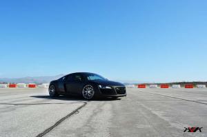 2014 Audi R8 Matte Black on HRE P40SC Wheels