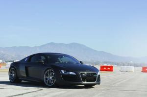 2014 Audi R8 Matte Black on HRE P40SC Wheels