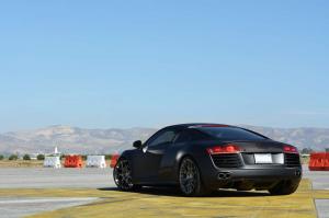 2014 Audi R8 Matte Black on HRE P40SC Wheels