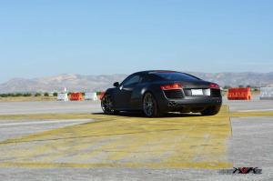 2014 Audi R8 Matte Black on HRE P40SC Wheels
