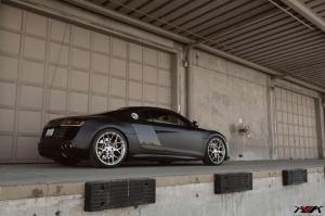 2014 Audi R8 Matte Black on HRE P40SC Wheels