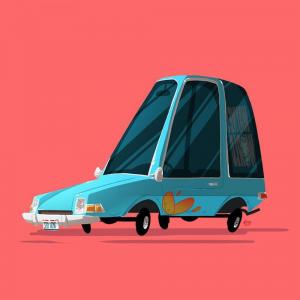 Забавные автомобили художника Ido Yehimovitz