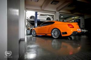 2014 Bentley Continental GT Lowered Black Bison by Wald on DPE Wheels