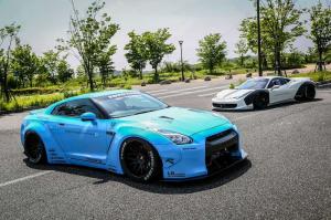 2014 Nissan GT-R by Liberty Walk on Forgiato Wheels