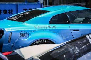 2014 Nissan GT-R by Liberty Walk on Forgiato Wheels