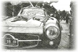 Парад автомобилей Mercedes-Benz 300SL