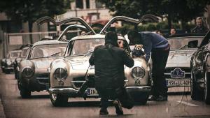 Парад автомобилей Mercedes-Benz 300SL