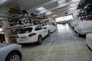 Автосклад Porsche в Штутгарде