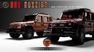 2014 Mercedes-Benz G63 AMG 6x6 Red Russian by Dartz