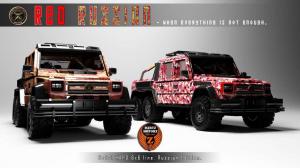 2014 Mercedes-Benz G63 AMG 6x6 Red Russian by Dartz
