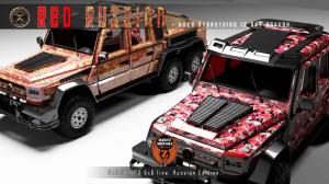 2014 Mercedes-Benz G63 AMG 6x6 Red Russian by Dartz