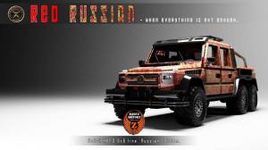 2014 Mercedes-Benz G63 AMG 6x6 Red Russian by Dartz