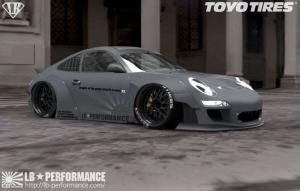 В ателье Liberty Walk разрабатывают новый облик для Porsche 911 (997)