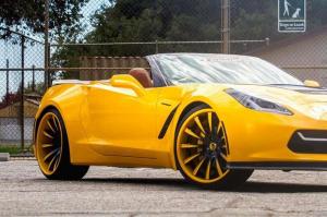 2014 Chevrolet Corvette Stingray Convertible Orange Ray by Forgiato Wheels