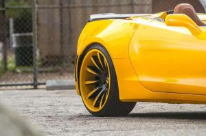 2014 Chevrolet Corvette Stingray Convertible Orange Ray by Forgiato Wheels