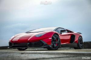 2014 Lamborghini Aventador LP700-4 Roadster Red Bull by PUR Wheels