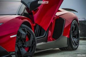 2014 Lamborghini Aventador LP700-4 Roadster Red Bull by PUR Wheels