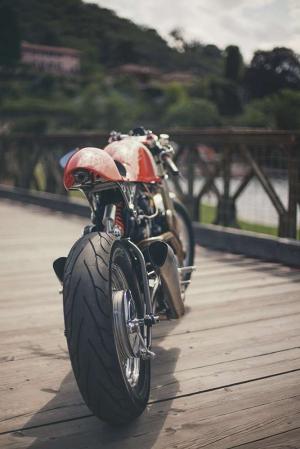 2014 Yamaha XV750 Orange Crush by Plan B