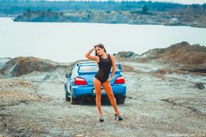 Её любимый автомобиль Subaru