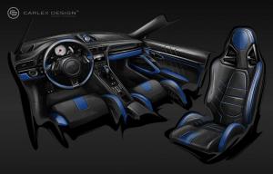 2014 Porsche 911 Blue Electric by Carlex Design