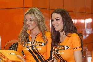 Девушки на мотошоу EICMA 2013