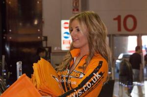 Девушки на мотошоу EICMA 2013