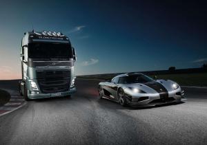 Volvo FH против Koenigsegg One:1 – кто кого?
