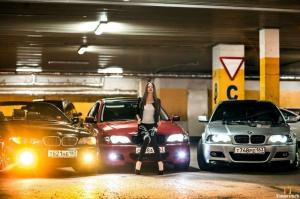 Любительницы автомобилей BMW