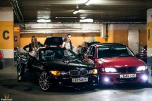 Любительницы автомобилей BMW