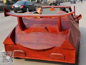 Деревянный автомобиль-дракон