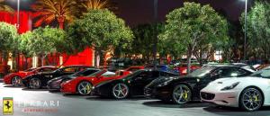 Встреча владельцев Ferrari в Калифорнии