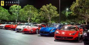 Встреча владельцев Ferrari в Калифорнии
