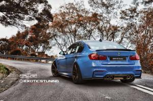 2015 BMW M3 Sedan Yas Marina Blue by ReinArt Design on PUR Wheels