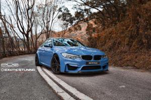 2015 BMW M3 Sedan Yas Marina Blue by ReinArt Design on PUR Wheels