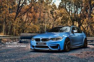 2015 BMW M3 Sedan Yas Marina Blue by ReinArt Design on PUR Wheels