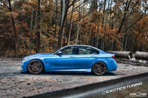 2015 BMW M3 Sedan Yas Marina Blue by ReinArt Design on PUR Wheels