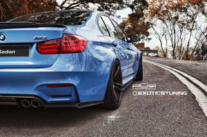 2015 BMW M3 Sedan Yas Marina Blue by ReinArt Design on PUR Wheels