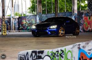 2015 BMW M6 Coupe San Marino Blue on Strasse Wheels