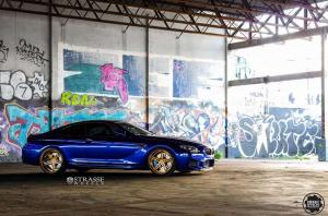 2015 BMW M6 Coupe San Marino Blue on Strasse Wheels