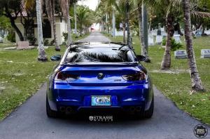 2015 BMW M6 Coupe San Marino Blue on Strasse Wheels